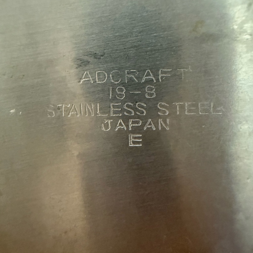 🌸3/$15 Vintage Adcraft 18-8 Stainless Steel Creamer 2.5" - Picture 7 of 7